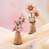 Robotime Rowood DIY 3D Wooden Puzzle – Flores Sakura, Gerbera y Margarita