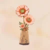 Robotime Rowood DIY 3D Wooden Puzzle – Flores Sakura, Gerbera y Margarita