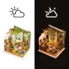 Robotime DIY House con Muebles – Sala de Estudio & Café