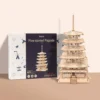 Robotime Rolife Five-storied Pagoda 3D Puzzle