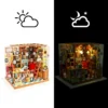 Robotime DIY House con Muebles – Sala de Estudio & Café