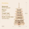 Robotime Rolife Five-storied Pagoda 3D Puzzle