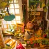 Robotime DIY House con Muebles – Sala de Estudio & Café