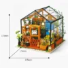 Robotime DIY House con Muebles – Sala de Estudio & Café