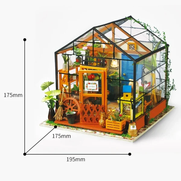 Robotime DIY House con Muebles – Sala de Estudio & Café