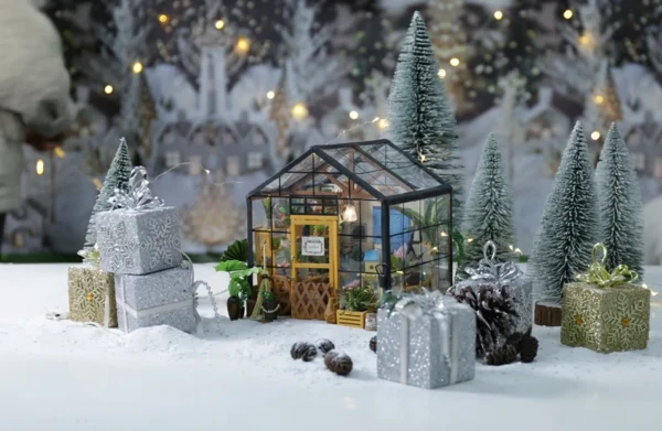 Robotime DIY House con Muebles – Sala de Estudio & Café