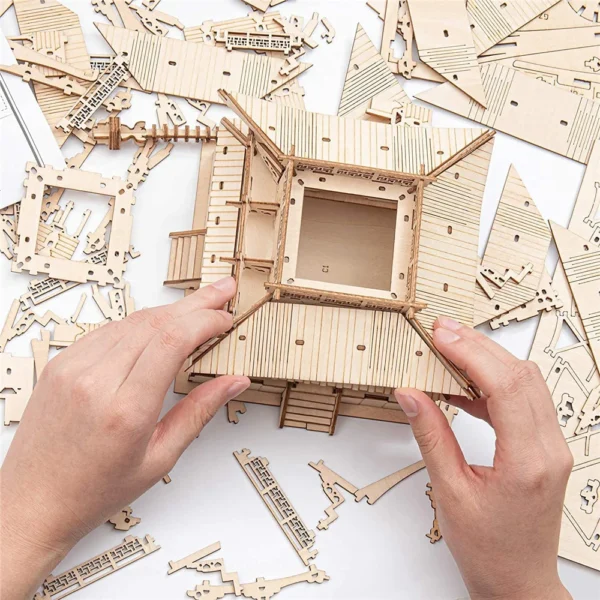 Robotime Rolife Five-storied Pagoda 3D Puzzle