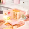 Robotime Rolife Lovely Pink Bedroom – DIY Mini Casa Miniatura