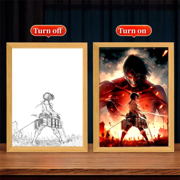 Lámpara Pintura LED – Attack on Titan