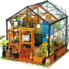 Robotime DIY House con Muebles – Sala de Estudio & Café