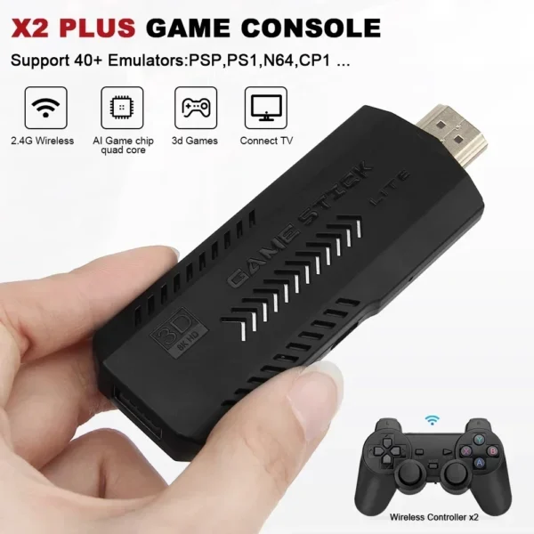Consola Retro X2 Plus 256GB – 50,000 Juegos + Mandos Inalámbricos