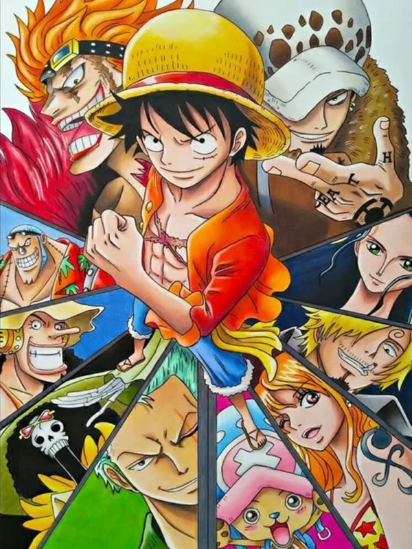 One Piece – Monkey D. Luffy Pintura Diamante 5D DIY