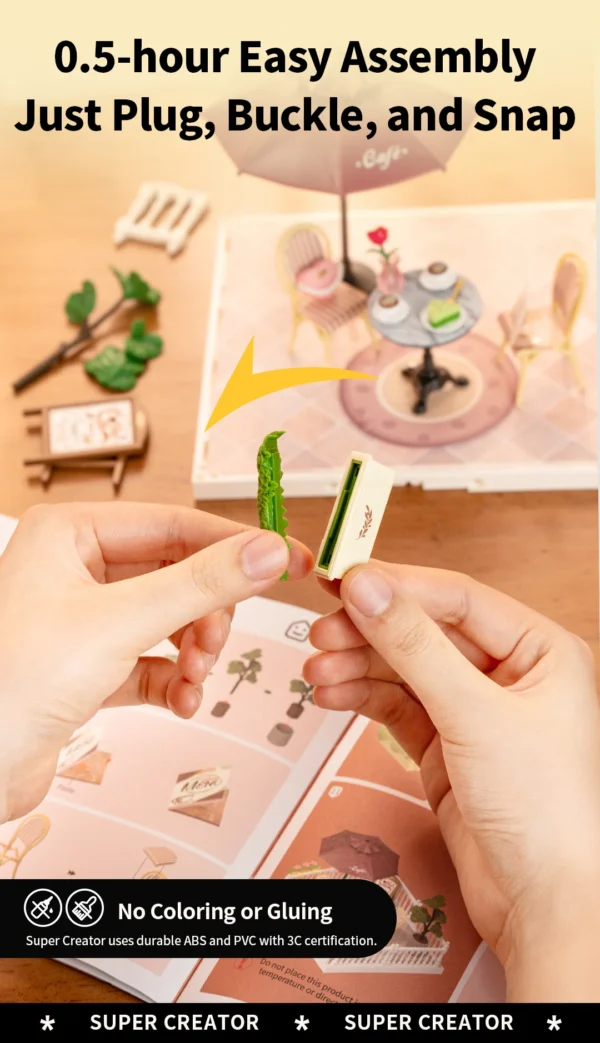 Robotime Rolife Lovely Pink Bedroom – DIY Mini Casa Miniatura