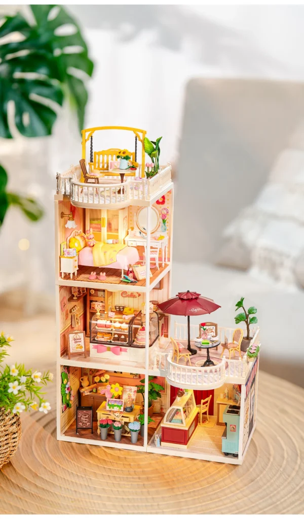 Robotime Rolife Lovely Pink Bedroom – DIY Mini Casa Miniatura