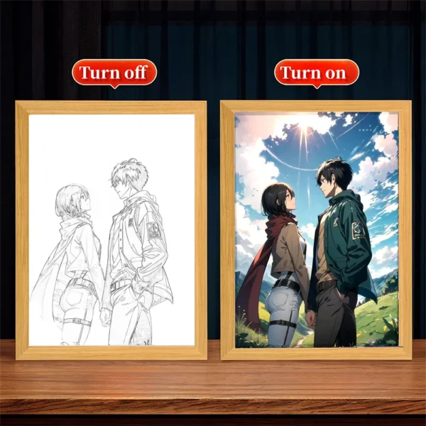 Lámpara Pintura LED – Attack on Titan