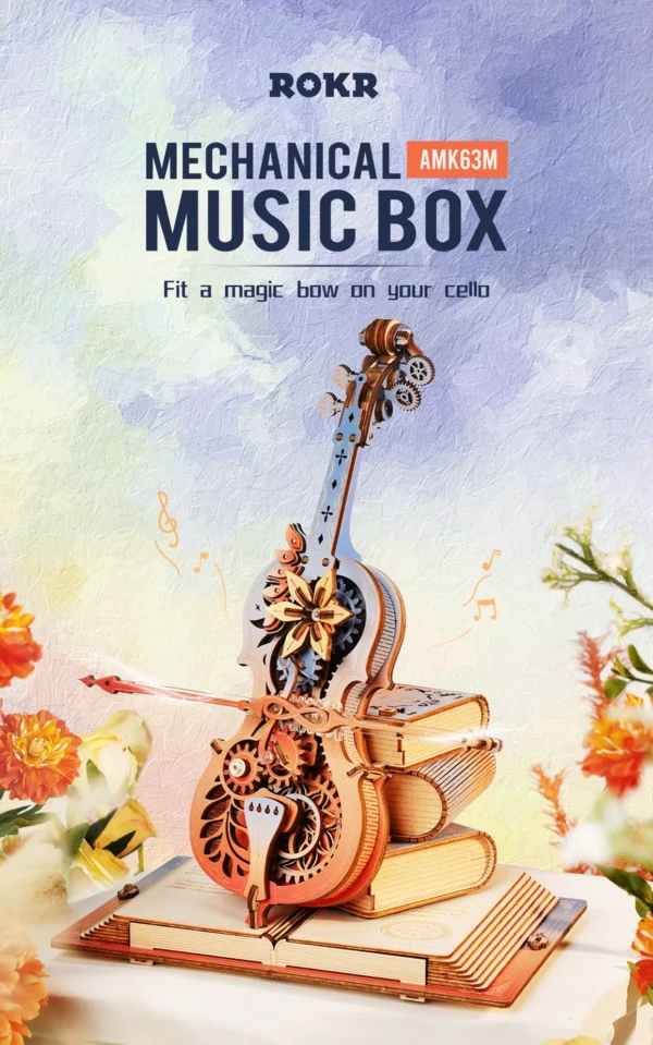 Robotime ROKR Symphony of Gorgeous Dreams – Puzzle 3D Caja Musical