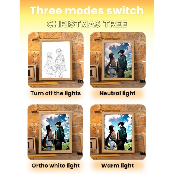 Lámpara Pintura LED – Attack on Titan