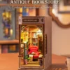 Robotime Rolife New Booknook Bookstore con Luz – DIY Mini Librería de Madera