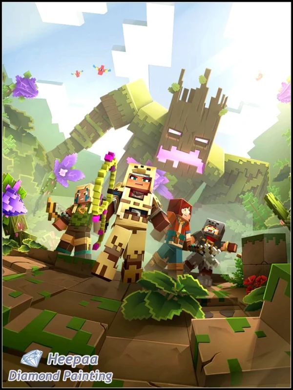 DIY Game Minecraft – Pintura Diamante 5D Arte Divertido