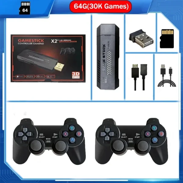 Consola Retro X2 Plus 256GB – 50,000 Juegos + Mandos Inalámbricos
