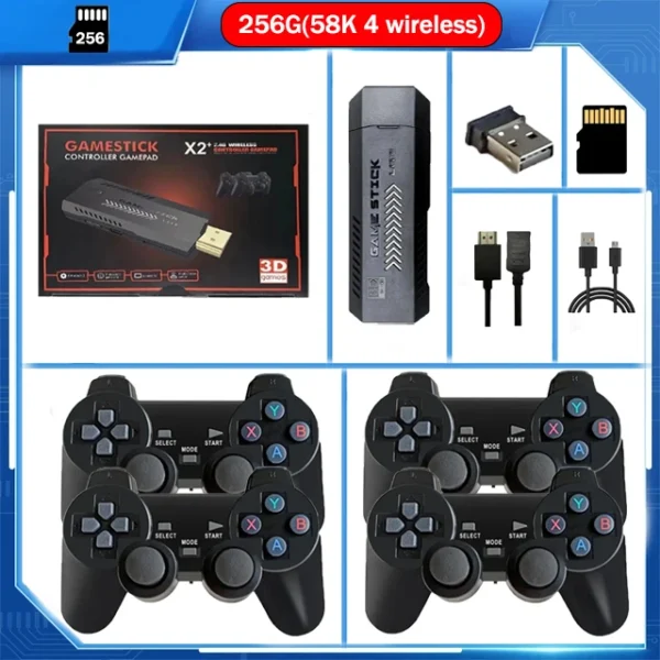 Consola Retro X2 Plus 256GB – 50,000 Juegos + Mandos Inalámbricos