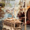 Robotime ROKR Classic City Tram Car – Puzzle 3D de Madera