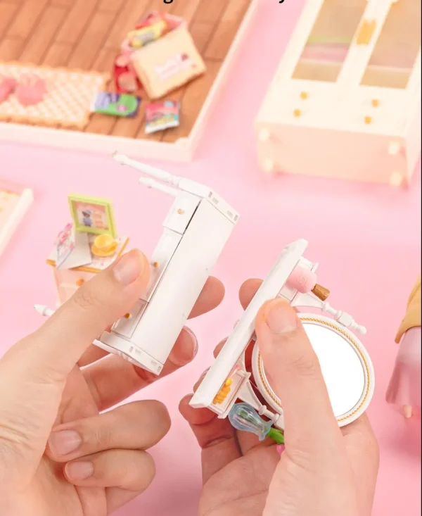 Robotime Rolife Lovely Pink Bedroom – DIY Mini Casa Miniatura