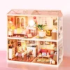 Robotime Rolife Lovely Pink Bedroom – DIY Mini Casa Miniatura
