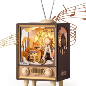 Robotime Rolife Sunset Carnival – Puzzle 3D Carrusel Musical con Luces