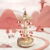 Robotime ROKR Parachute Tower – DIY Music Box 3D Wooden Puzzle
