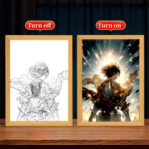 Lámpara Pintura LED – Attack on Titan