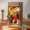 Robotime Rolife New Booknook Bookstore con Luz – DIY Mini Librería de Madera
