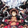 One Piece – Monkey D. Luffy Pintura Diamante 5D DIY