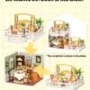 Robotime Rolife Lovely Pink Bedroom – DIY Mini Casa Miniatura
