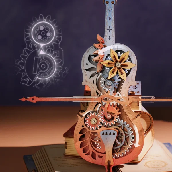 Robotime ROKR Symphony of Gorgeous Dreams – Puzzle 3D Caja Musical