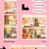 Robotime Rolife Lovely Pink Bedroom – DIY Mini Casa Miniatura