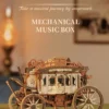 Robotime ROKR Stagecoach Music Box – Puzzle 3D de Madera