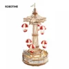 Robotime ROKR Parachute Tower – DIY Music Box 3D Wooden Puzzle