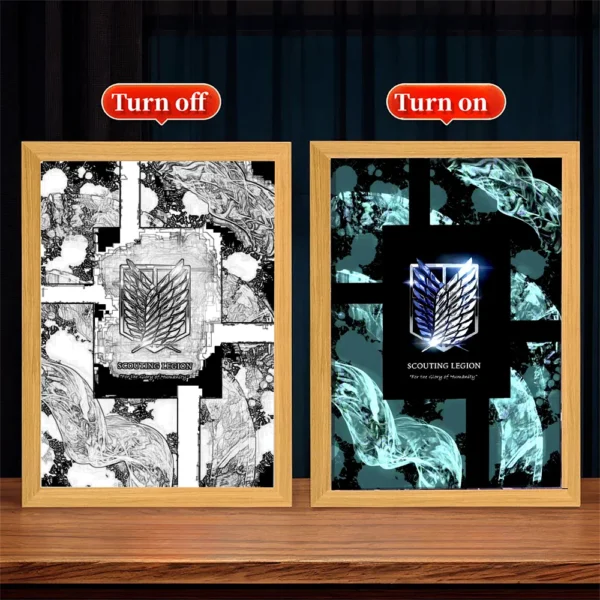 Lámpara Pintura LED – Attack on Titan