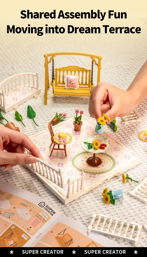 Robotime Rolife Lovely Pink Bedroom – DIY Mini Casa Miniatura