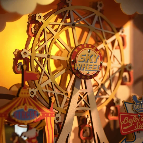 Robotime Rolife Sunset Carnival – Puzzle 3D Carrusel Musical con Luces