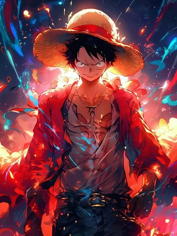 One Piece – Monkey D. Luffy Pintura Diamante 5D DIY