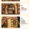 Robotime ROKR Cuckoo Clock – Puzzle 3D Mecánico de Madera