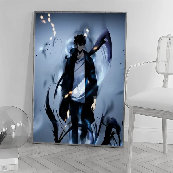Solo Leveling – Póster Autoadhesivo Impermeable