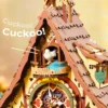 Robotime ROKR Cuckoo Clock – Puzzle 3D Mecánico de Madera