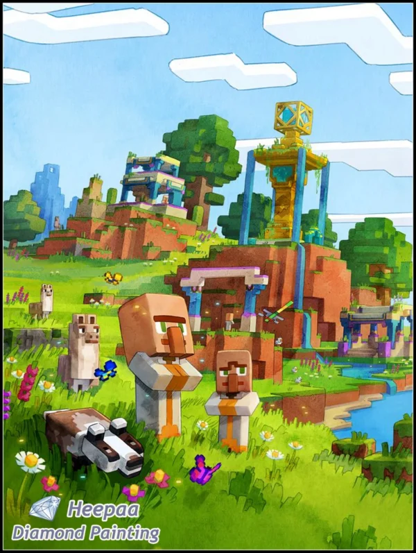 DIY Game Minecraft – Pintura Diamante 5D Arte Divertido
