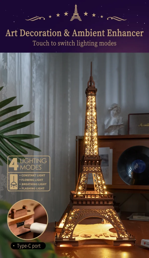 Robotime Rolife – Night of the Eiffel Tower