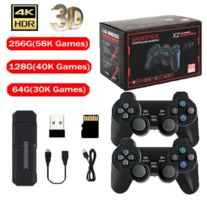 Consola Retro X2 Plus 256GB – 50,000 Juegos + Mandos Inalámbricos