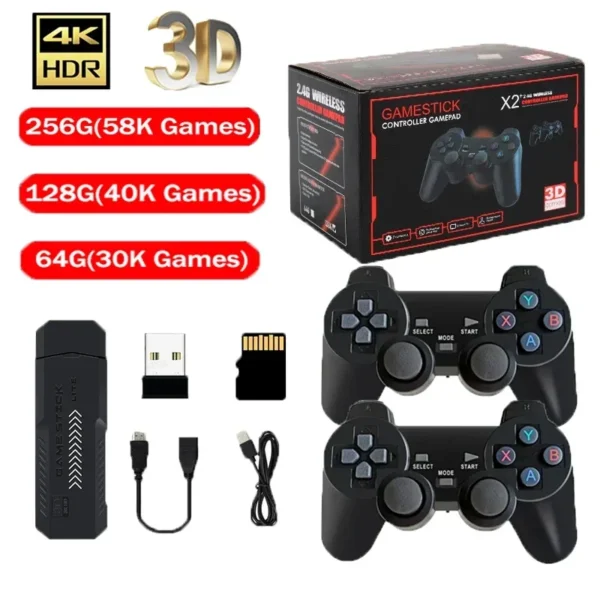 Consola Retro X2 Plus 256GB – 50,000 Juegos + Mandos Inalámbricos