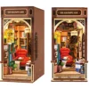 Robotime Rolife New Booknook Bookstore con Luz – DIY Mini Librería de Madera